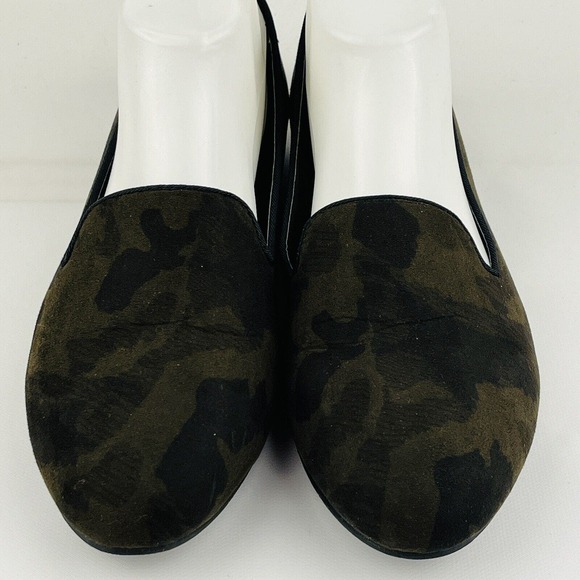 Womens 8 Seven7 Regent Flat Camouflage Camo Slip On Loafers‎ Casual Shoes - Picture 3 of 9